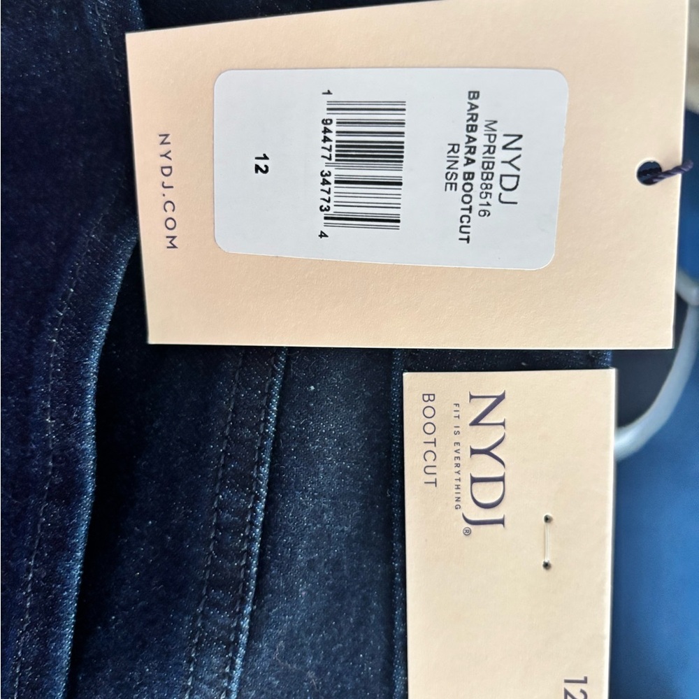 NYDJ Deep Indigo Bootcut Jeans 12